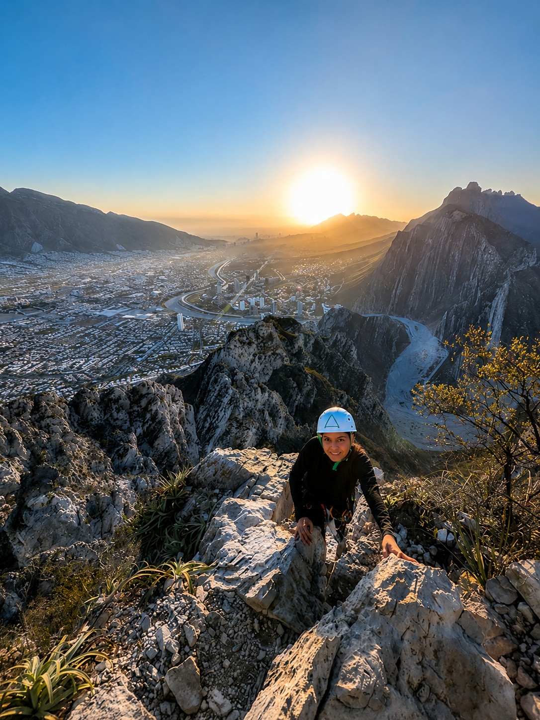 Escalada deportiva en paredes rocosas Monterrey